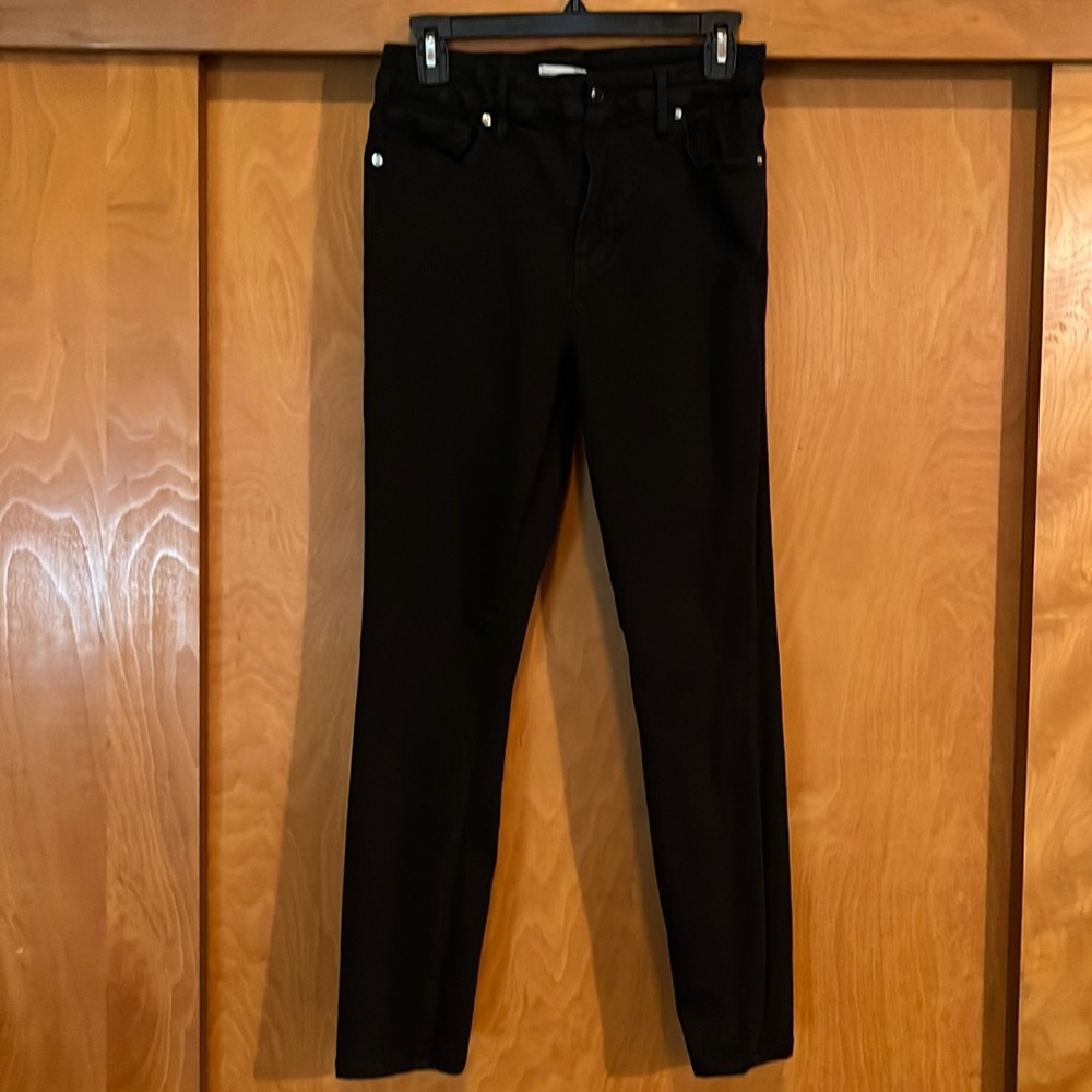 Good American black denim stretch